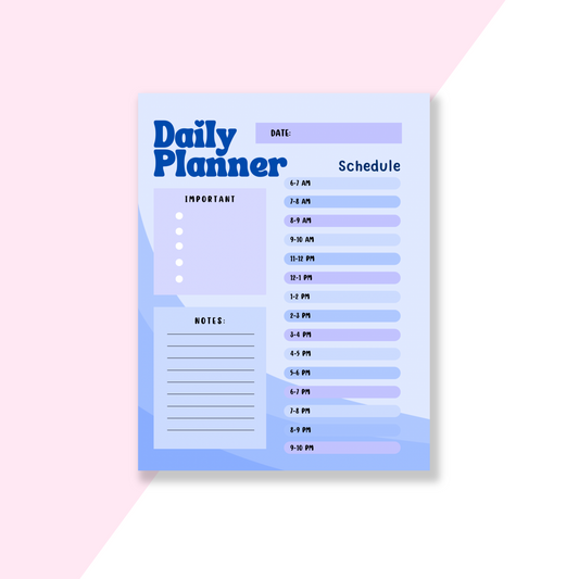 Daily planner notepad
