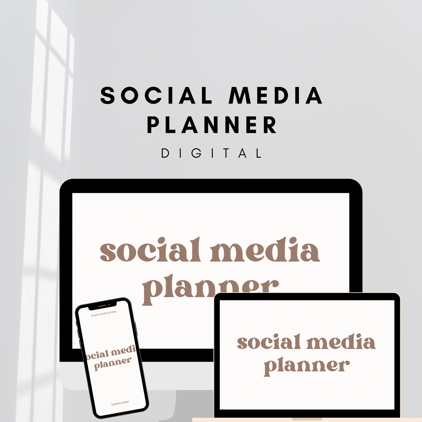 DIGITAL social media planner PDF - Self Luv Studio UK