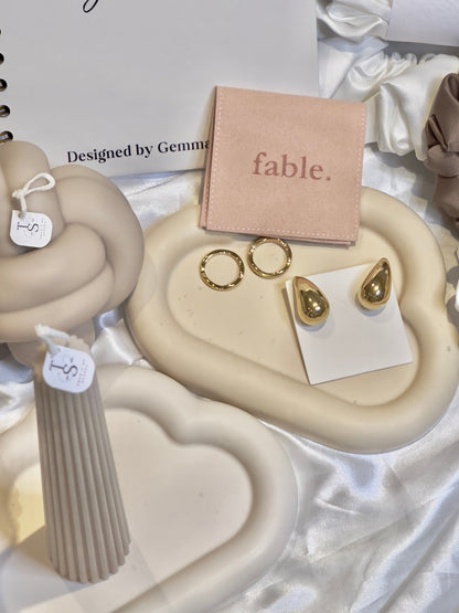 Luxury Clean Girl Aesthetic Box with Wave Ring Set (size 7) - Self Luv Studio UK