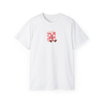 Flower Book T-shirt - Unisex Cotton Tee