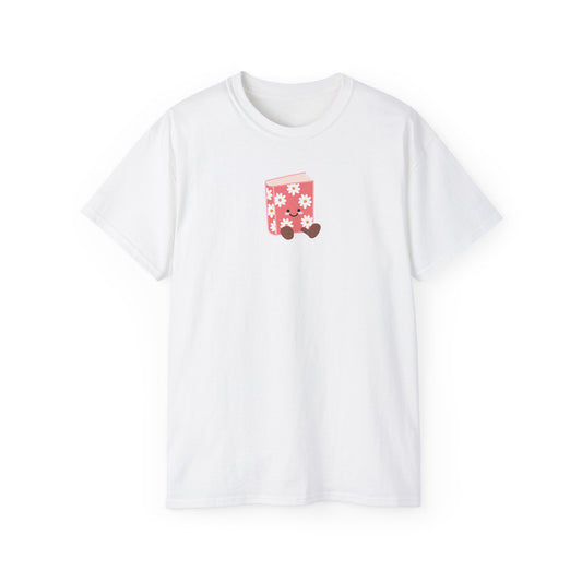 Flower Book T-shirt - Unisex Cotton Tee