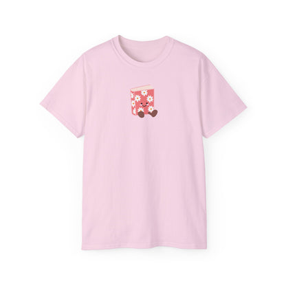 Flower Book T-shirt - Unisex Cotton Tee